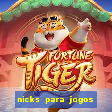 nicks para jogos de tiro